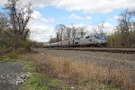 Amtrak 98 heads east with train 42 at milepost 116